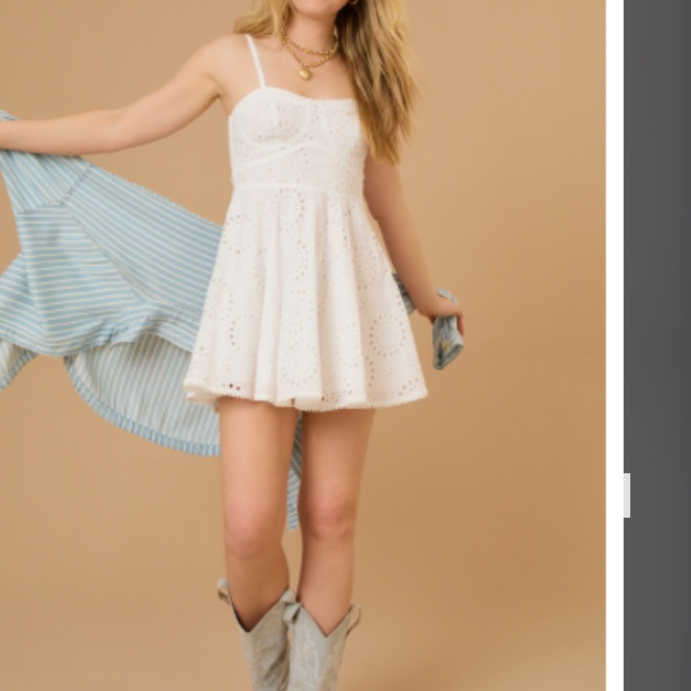 Altar'd State White Eyelet Dress